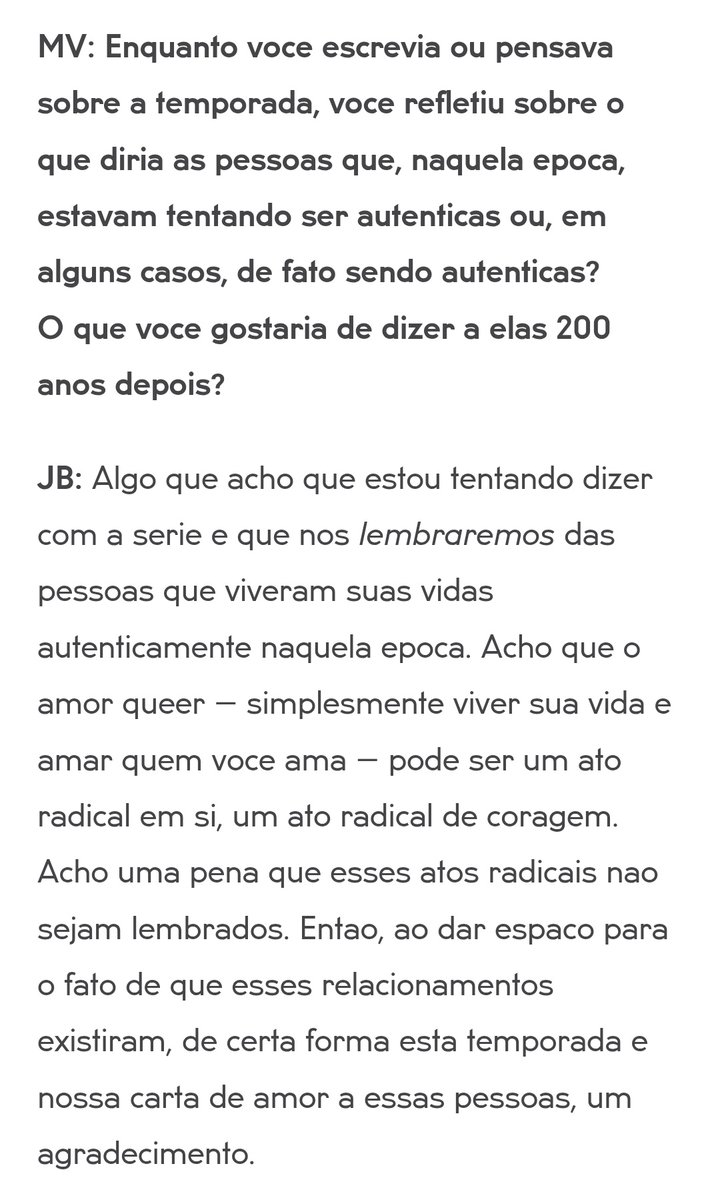 franchaelacervo's tweet photo. "Então, ao dar espaço para o fato de que esses relacionamentos existiram, de certa forma esta temporada é nossa carta de amor a essas pessoas, um agradecimento."

gente que coosa linda to chorando 😭 https://t.co/S9NaFFqXhV