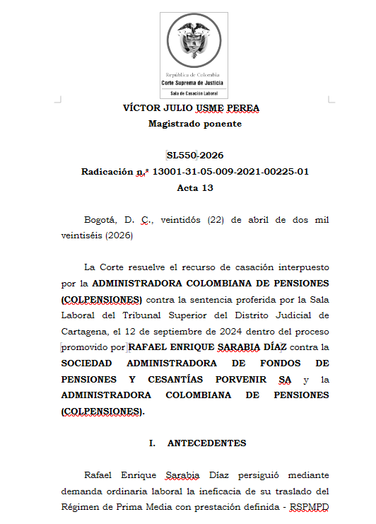 articulo20's tweet photo. SENTENCIA RECOMENDADA 🗣 

#Laboral

Carácter parafiscal de las cotizaciones y la prohibición de destinar esos recursos a fines distintos a la financiación pensional
 
SENT: SL550-2026 | Radicación: 13001-31-05-009-2021-00225-01 https://t.co/LVOBBqGqr4