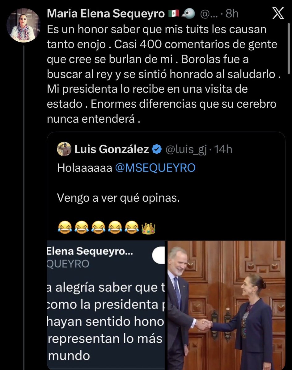 luis_gj's tweet photo. No te confundas, @MSEQUEYRO 

No causas enojo. 
Causas risa. 
Una croquetera sin dignidad que tiene que tragarse sus palabras una y otra vez. 

Tu maroma fue muy chafa, pero se valora el esfuerzo. https://t.co/R8JgtRfrRA