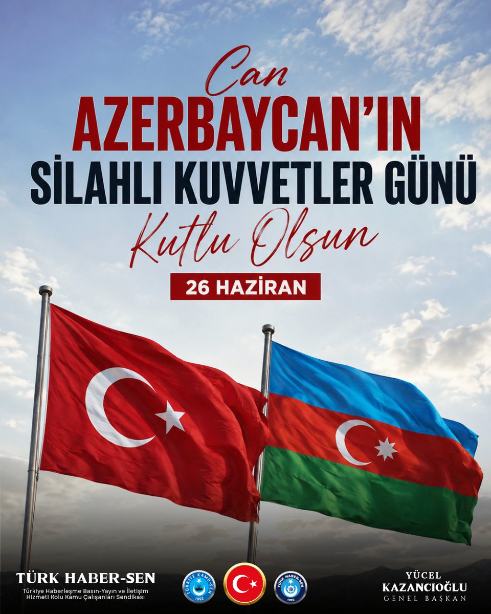 THABERSEN's tweet photo. Tek millet, iki devlet anlayışıyla kader birliği yaptığımız dost ve kardeş Can Azerbaycan'ın Silahlı Kuvvetler Günü'nü en içten dileklerimizle kutluyoruz.

Kahraman Azerbaycan Türk Ordusu'nun gücü daim, zaferi ve başarıları sürekli olsun. https://t.co/HCIjnwn28Y