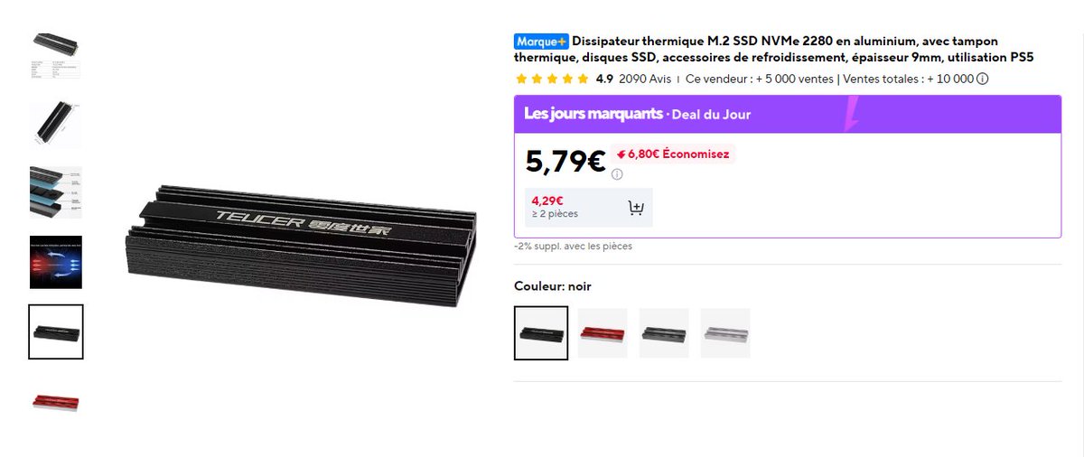 LeYanks_'s tweet photo. @Micromania_Fr Le pack est éclaté mdrr, prenez la préco GTA VI à 60€ chez Leclerc + le Samsung 990 Pro (1To), ça fait 230€  (235€ max avec un dissipateur pour le ssd nvme) https://t.co/d30JQexLle