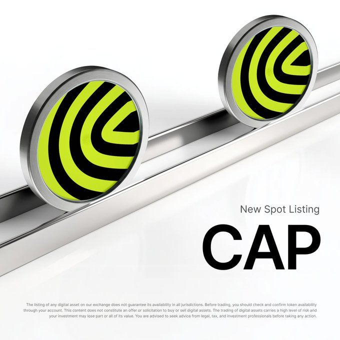 BybitArabic's tweet photo. تم إدراج عملة CAP رسميًا على منصة Bybit Spot عبر تطبيق @CapApp !

تداول وأودع الآن لتكون من بين الفائزين بجوائز بقيمة 30,000,000 $CAP. 📣

رابط التداول الآن: https://t.co/tCjz5BOlKM https://t.co/u6Xu9CJ0z2