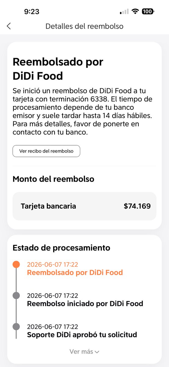 sebcaicedo4's tweet photo. Hasta cuando el reembolso? 
@DiDi_Colombia 
Se va a quedar con el dinero? https://t.co/t5JqNs2Hz8