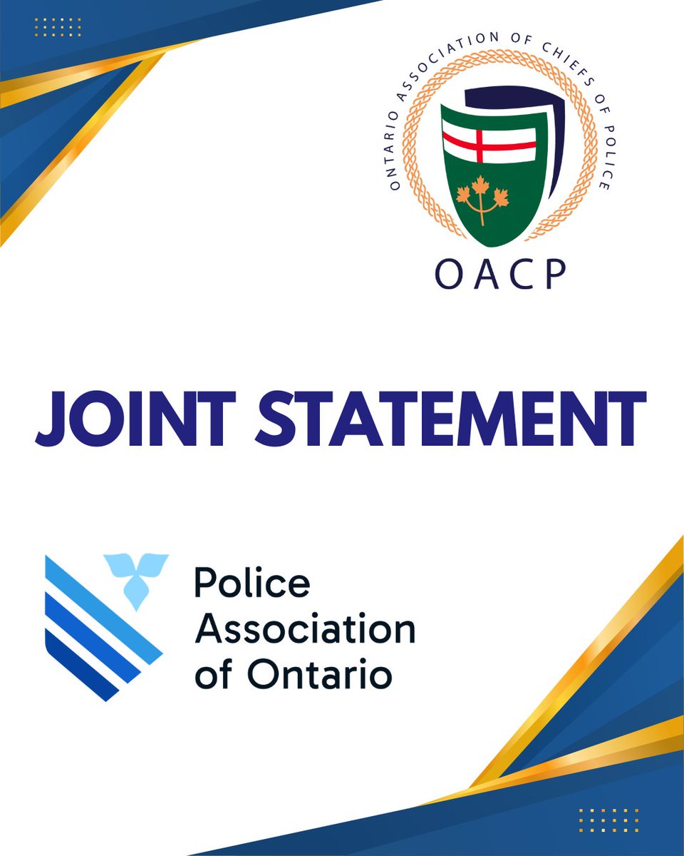 OACPOfficial's tweet photo. In the past 90 days, five Canadian police officers have been killed in the line of duty, and three officers were shot and seriously injured this week alone. These tragedies are felt deeply across Ontario, Québec, and Canada.

We honour Sergeant Anaïs Fortin-Cozzens, Sergeant Brandon Malcolm, Provincial Constable Tarun Bali, Constable Marc Pinizzotto, and Constable Mohamed Lamine Benredouane.

@OACPOfficial & @PoliceAssocON stand together in support of police members across our province. Please check in with your colleagues, use available wellness supports, & remember: no one should face these difficult days alone.