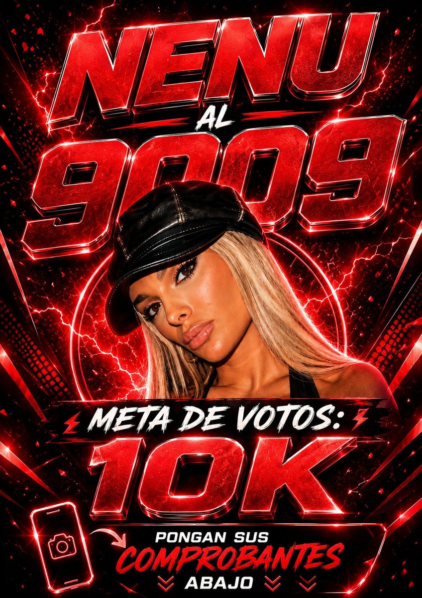 cotyverse's tweet photo. Dinámica de votos: NENU AL 9009

META: 10.000 VOTOS

Comenten sus comprobantes de votos ESPECIFICANDO LA CANTIDAD DE VOTOS EMITIDOS para mayor control

Pueden votar por: https://t.co/OZPgUlmJWU o https://t.co/cehmiBXvPV

#GranHermano https://t.co/x9sAiLCrJ0