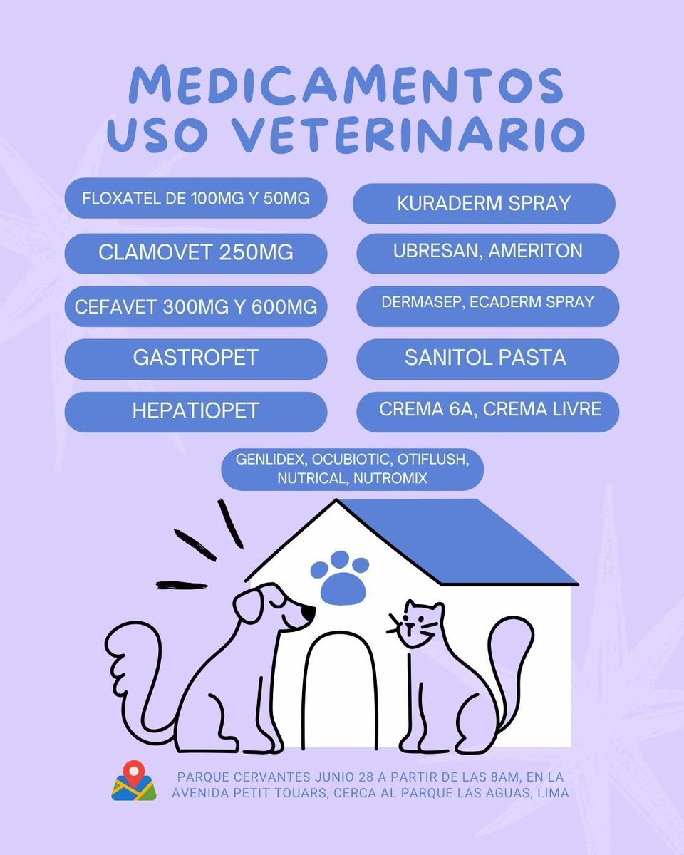 lovesickkyung's tweet photo. En lima 👇🏽 

Medicamentos de uso veterinario https://t.co/tRT1Ks3yKx