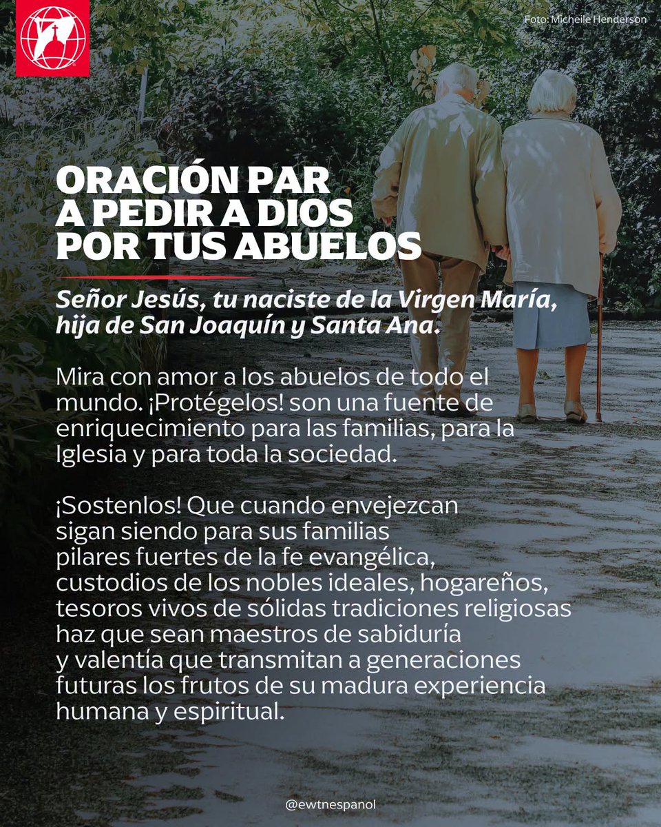 EWTNespanol's tweet photo. Oración por tus abuelos https://t.co/Q5RVWzpBQS