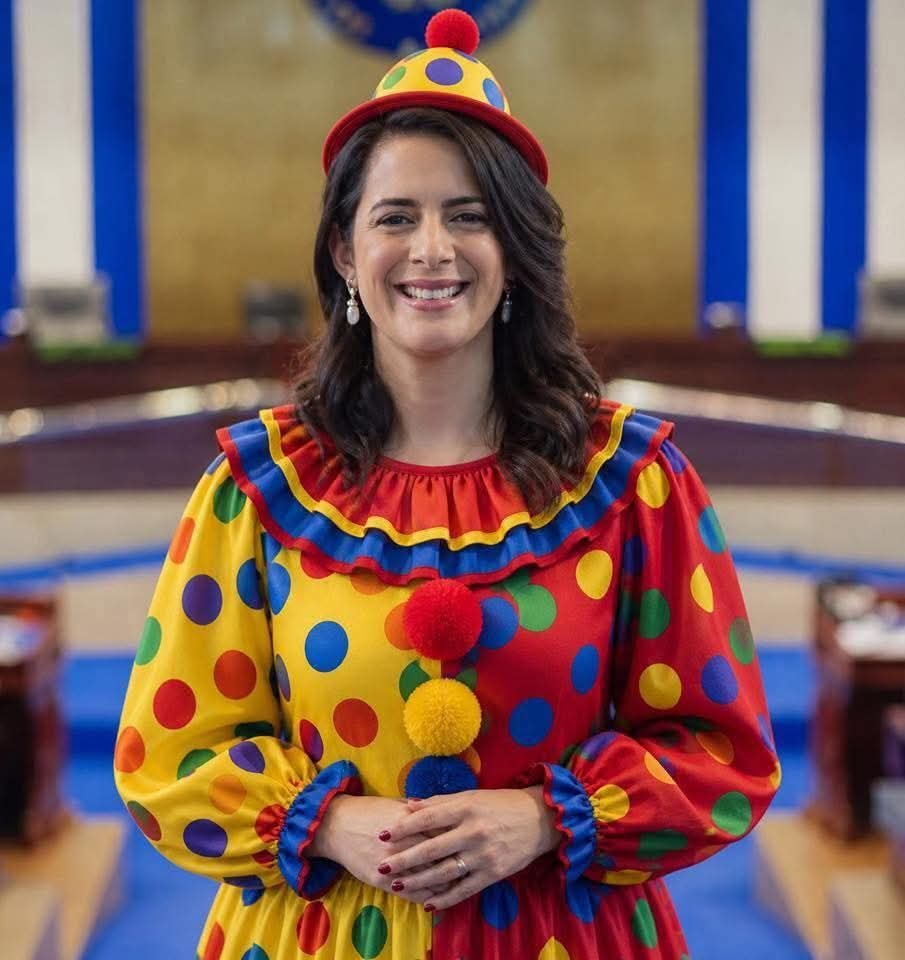 Estidy's tweet photo. La FARSANTE 
La que apoya CECOTEÑOS 
La ENEMIGA de la PAZ
La que no quiere protegernos con el RÉGIMEN DE EXCEPCIÓN porque le asusta a sus defendidos
La del Inglés chafa https://t.co/vlI2dLi9A5