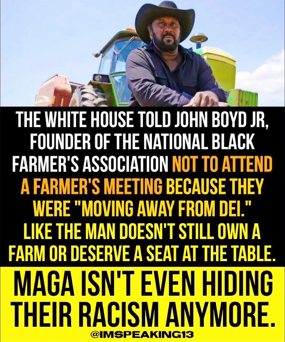 BrooklynFlowe15's tweet photo. @WhiteHouse Is that ALL Farmers or just the WHITE ones? https://t.co/OM5JvbUJ1D