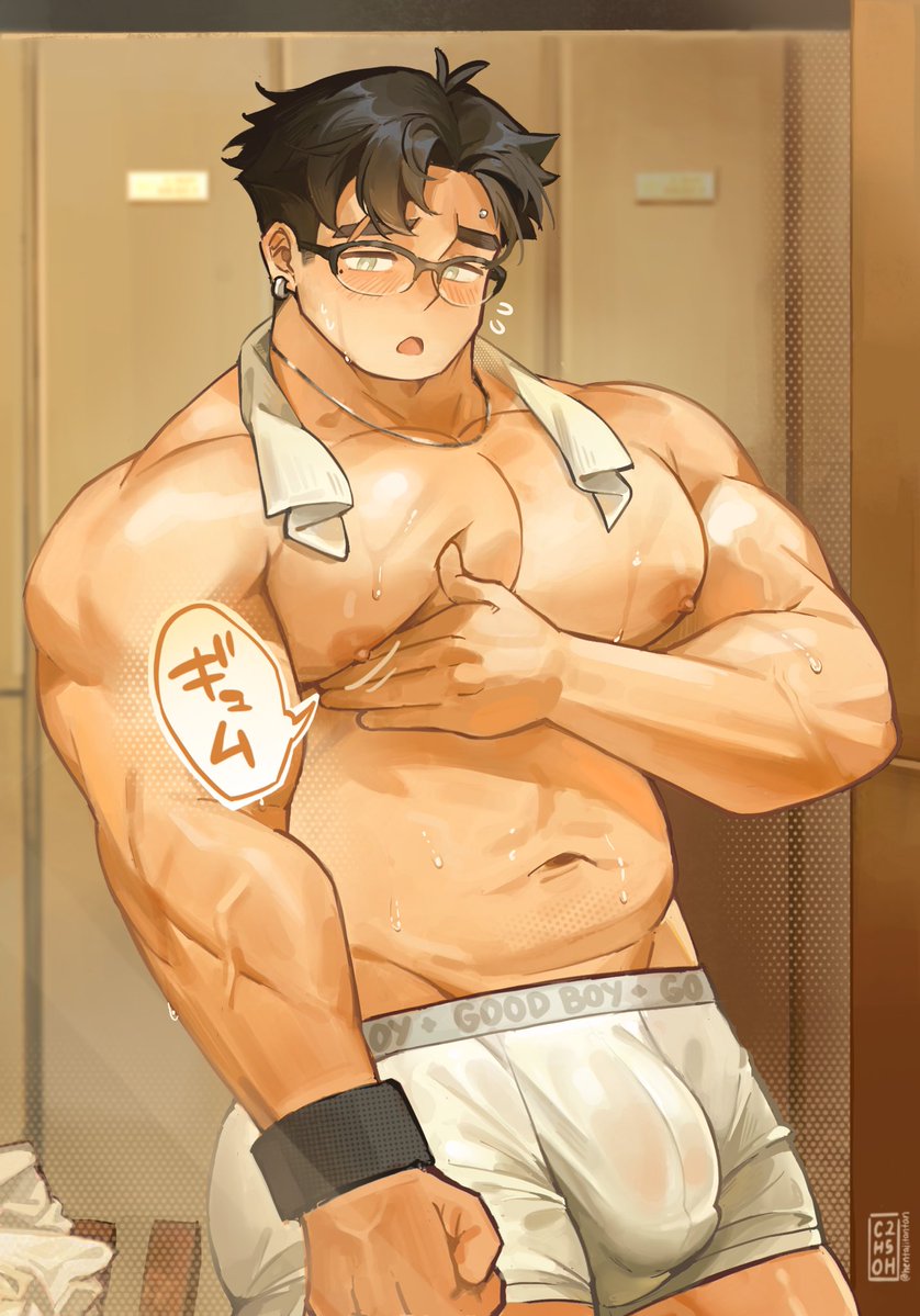 hentaiitantan's tweet photo. Do you guys think Jun’s pecs are becoming too big and squishy?👀😳💦 https://t.co/iRK38jfTFO
