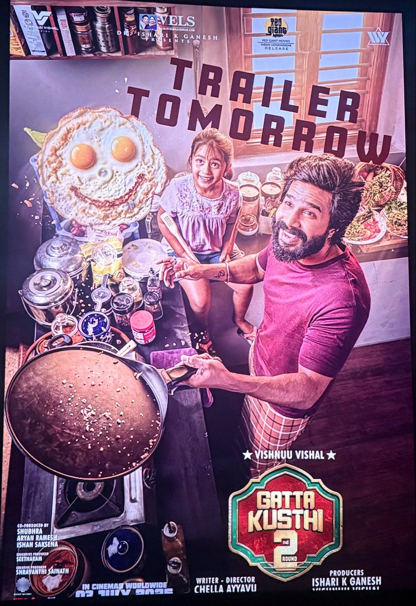 MusthafaSS's tweet photo. #gattakushthi2 pre release event at pollachi Sri Sakthi cinemas ♥️🌟💫
@TheVishnuVishal @RSeanRoldan @VelsFilmIntl @AishwaryaOffi 
Trailer from tomorrow♥️ https://t.co/ppgEtGhOJ5