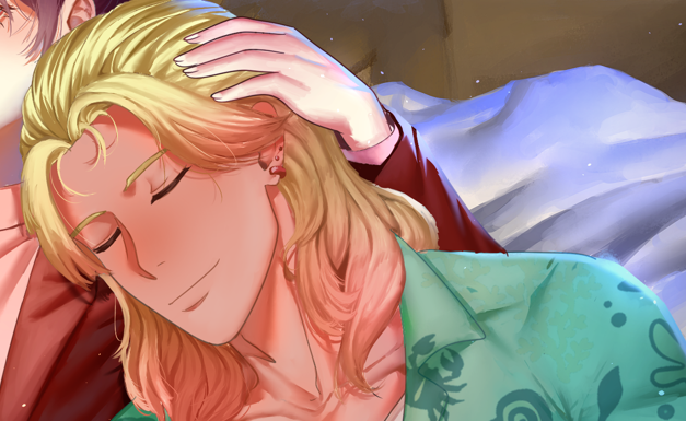 NeoclassicGames's tweet photo. WE MADE IT 😭💘

#LowEffortRomance Extended Demo is officially our #OtomeJam2026 entry!!

This version massively expands the original Alpha/Steam demo with:
✨ 2 brand new CGs
✨ Additional scenes & dialogue
✨ Reworked events from Chapter 0 + Hal’s route based on your feedback 👀

Now let’s see if we can fight for that #1 spot together😳♥️
Do you think we can make it? 😱
#otomegame