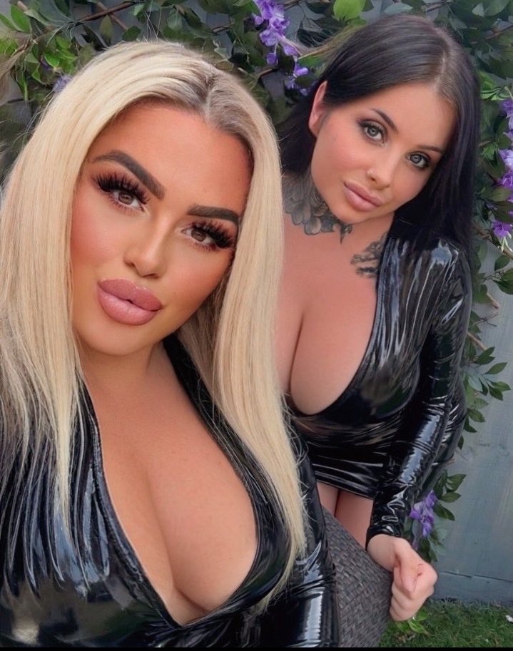 goddessmontanna's tweet photo. Just two evil hot spoilt findom brats ready to destroy your wallets and balls today ⛓️🖤 https://t.co/WcAqIeaiGf