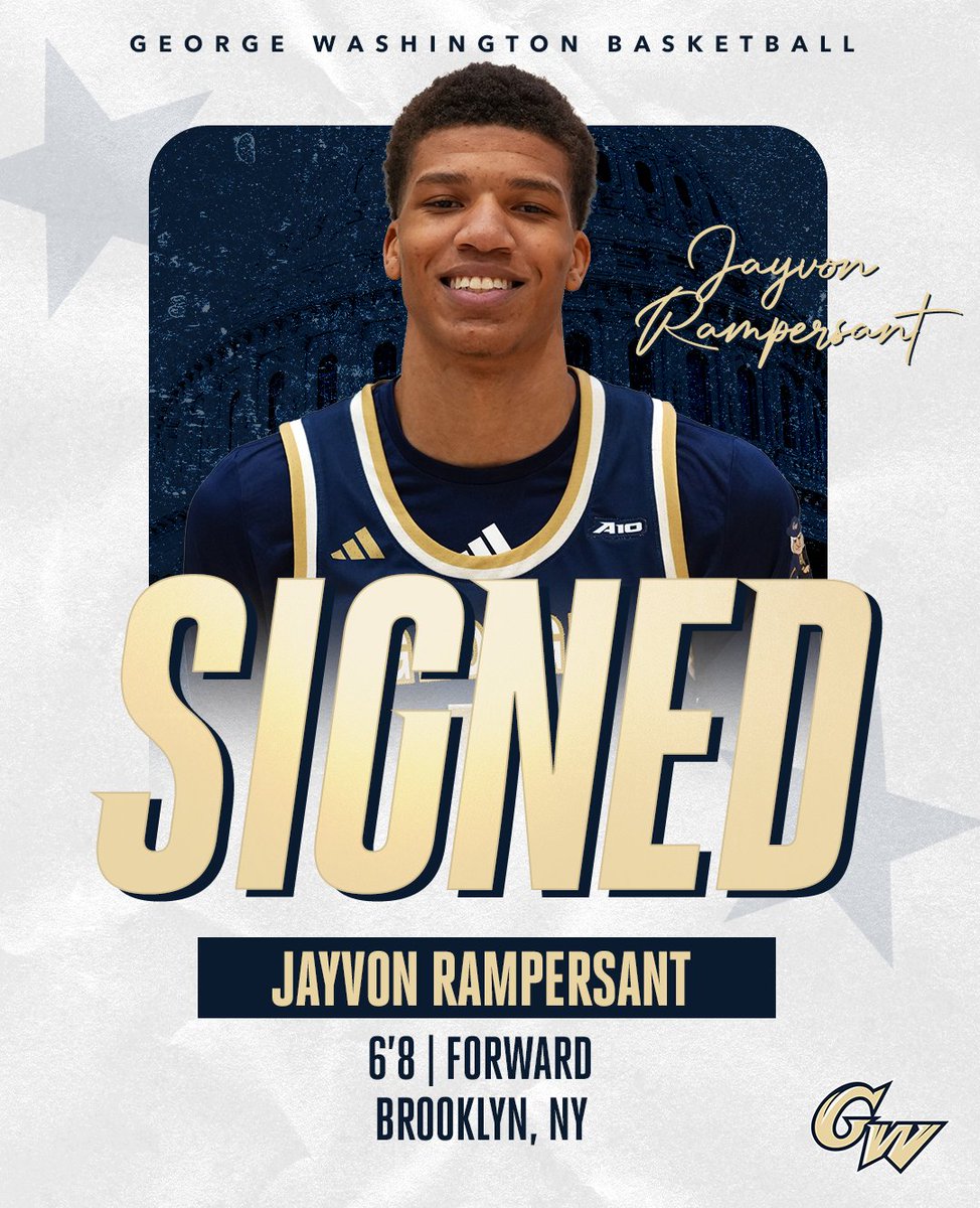 GW_MBB's tweet photo. Welcome to GW, @jayvon10x!

🏛️ All-State and All-Region at Berkmar High School (GA)
🏛️ McDonald's All-American Game nominee

#RaiseHigh https://t.co/S0eBd0UxuG