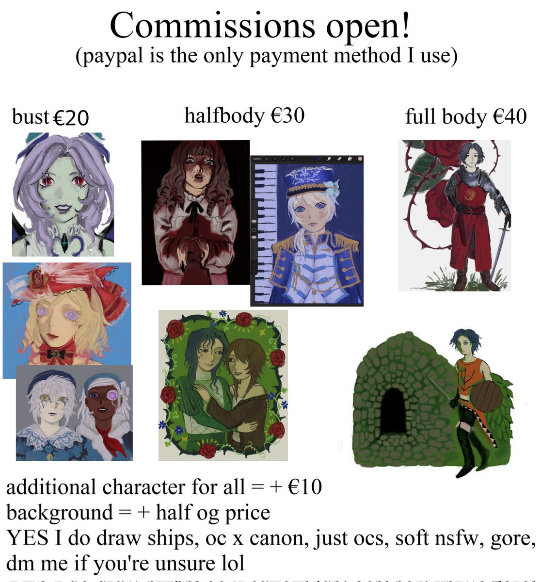 lafantasmagorie's tweet photo. HI GUYS I'm opening 5 slots for now you can ask any question in dms or comments all info should be in the post
thank you in advance to anyone who will support me even just by liking and reposting mwah https://t.co/saWLb2waUo