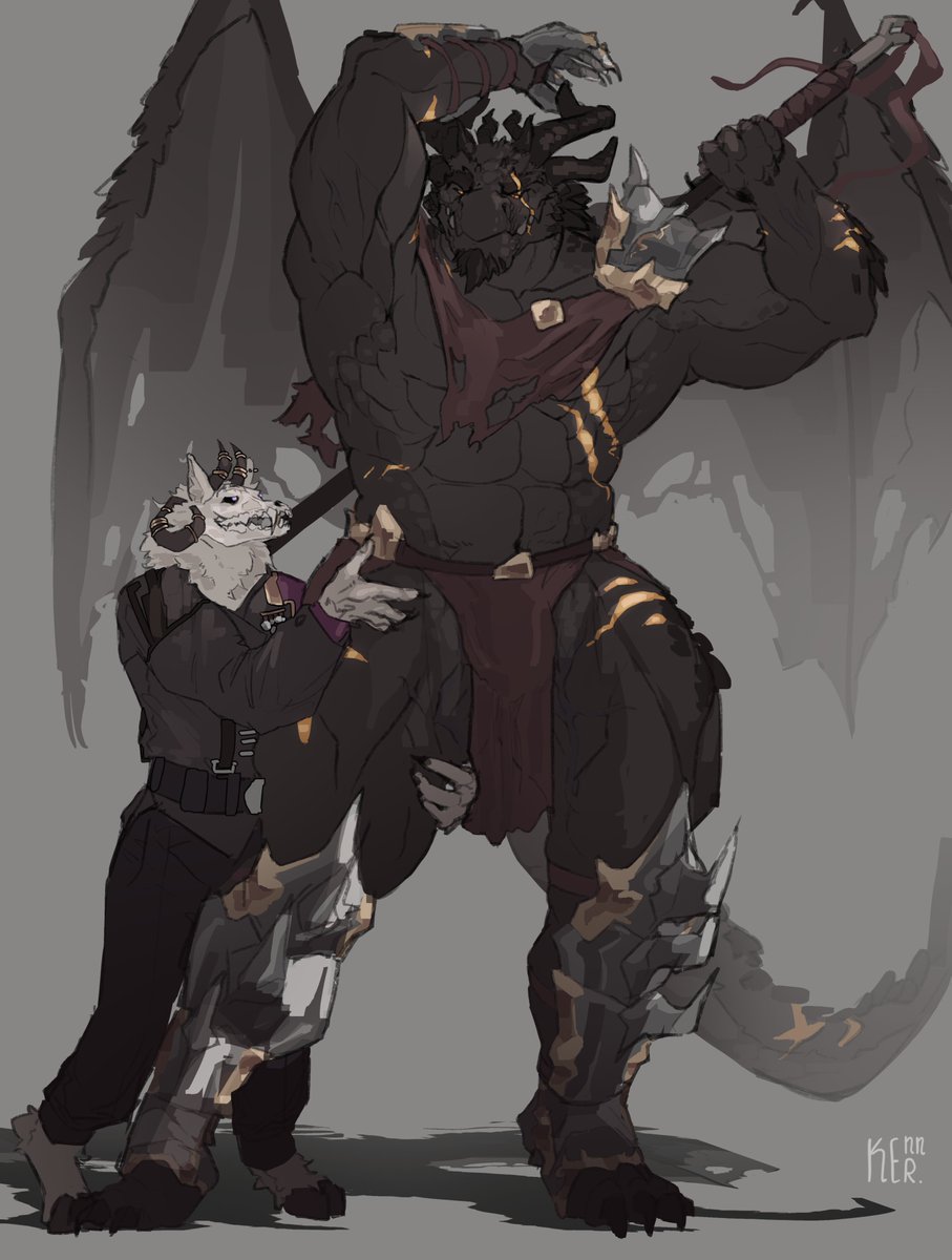 itskennker's tweet photo. "wheres your weapon?" 
commission for @ Baradragonborn //suggestive https://t.co/r3foeu8Qgv