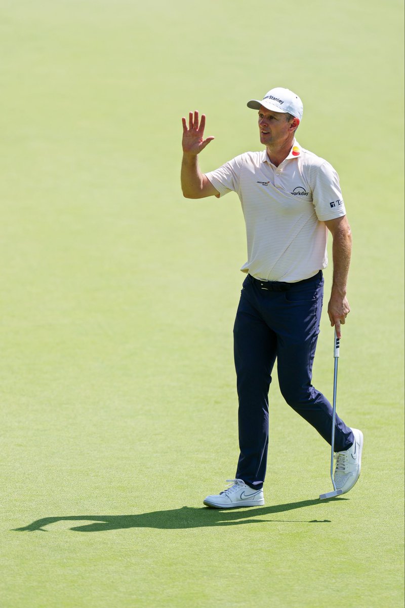 JustinRose99's tweet photo. Solid two days @TravelersChamp https://t.co/pR9lQgJm5Z