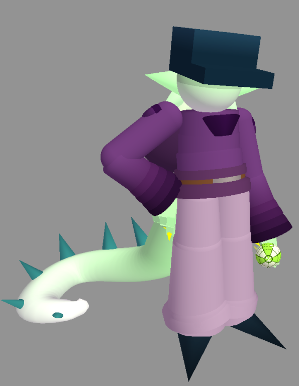 JustTheAstroGuy's tweet photo. Model of a guy, he did have an older model but it didnt really look like a lizard person which he was meant to be so i remade it.
#3dart #fridaynightfunkin https://t.co/5kWwkycSPk