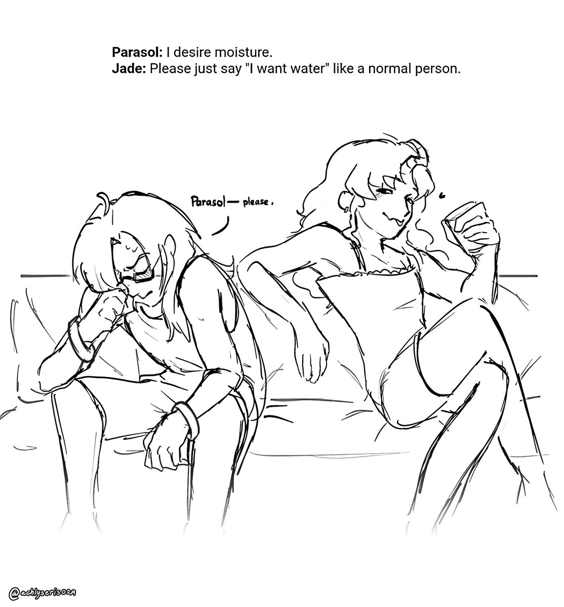 achlyseris024's tweet photo. oc scenarios but they're based on otp prompt generators

#paswgoc #oc https://t.co/fmoUuTqXhw