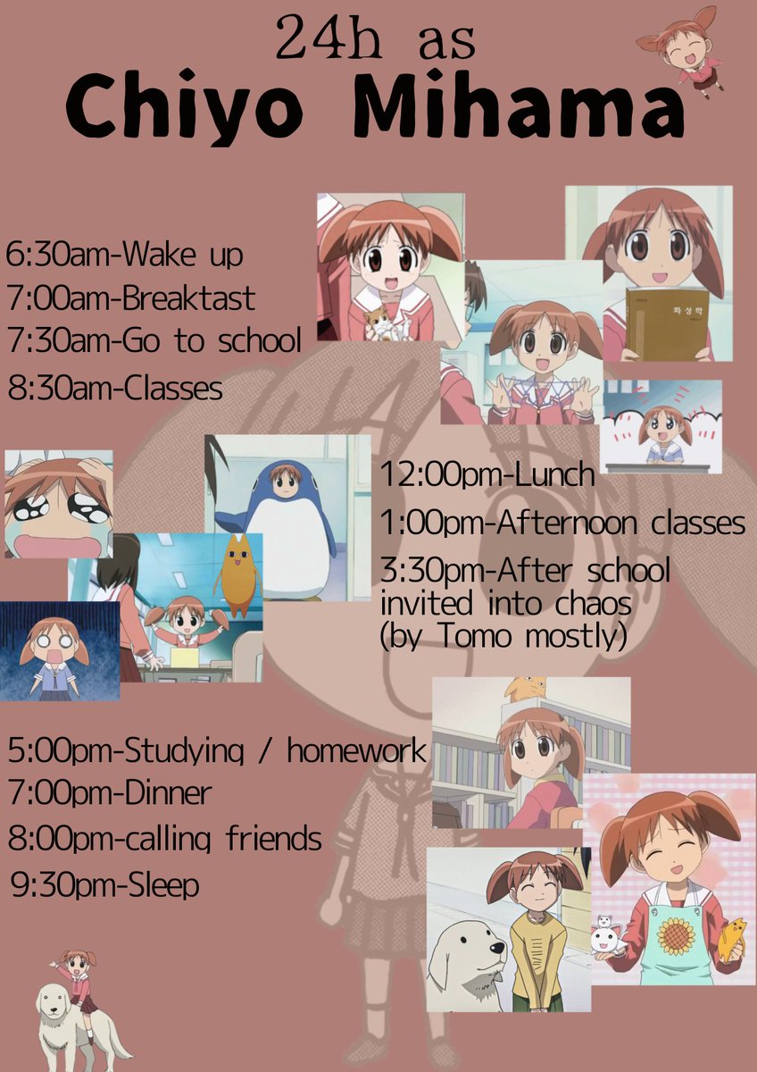 twentyfouras24's tweet photo. 24h as Chiyo Mihama 📚
.
.
.
Who to do next?
#chiyomihama #azumanga #azumangadaiyoh https://t.co/WXXwqwb2zG