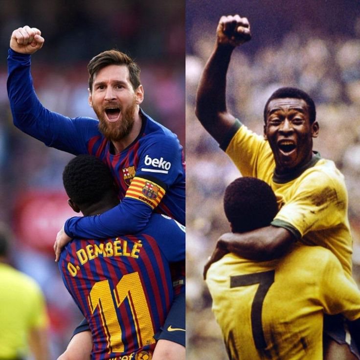 Nini1924476's tweet photo. Y pensar que antes el mayor logro de dembele era recrear esta foto con Messi https://t.co/7xnt1jPl6u