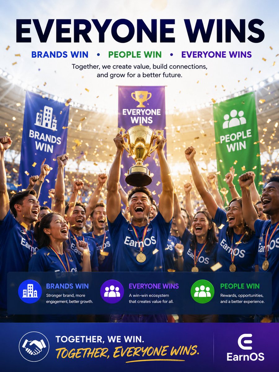 zyahzeandre1's tweet photo. "EarnOS connects brands and people in a way that balances the interests of all parties—ensuring everyone benefits." —creating a win-win situation. https://t.co/IpMkDJKsl6