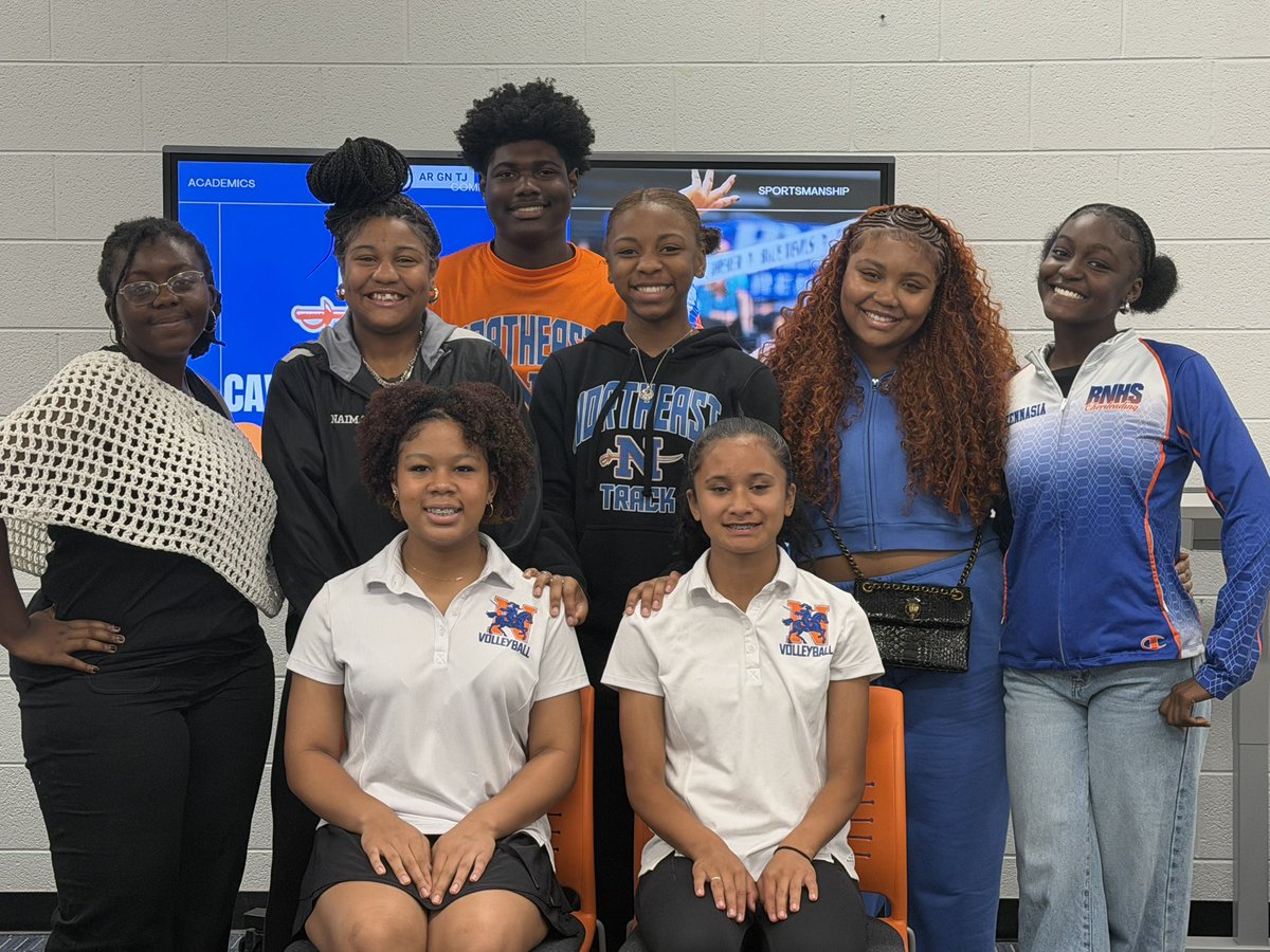 RNEAthletics's tweet photo. Cavaliers Captains Council Summit 2026 was a success!

Huge thank you to Principal Jackson @Bjackson_FLE of @forestlakeeagles for stopping by to give our students some encouragement and support.

Huge things are happening for 2026-27 SY!

Because … Why Not Northeast!? 🤷‍♂️🤷‍♀️ https://t.co/UEr3KmVUpI