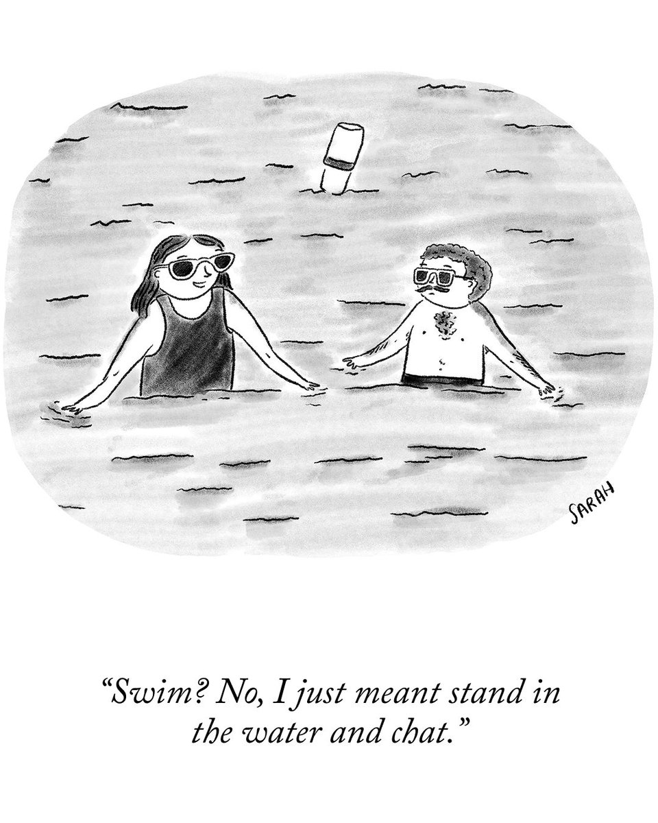 NewYorker's tweet photo. A cartoon by Sarah Kempa. https://t.co/xo9vzuz108