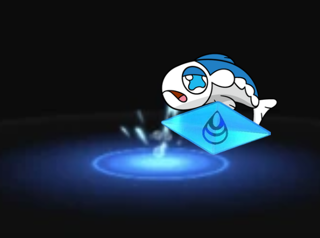 Hydr0Vortex's tweet photo. @transandtiring (I don't wanna die I don't wanna die I don't wanna die...)
I-I won't..!
[Wishiwashi gripped his Waterium Z.] https://t.co/S2GOO3l3az