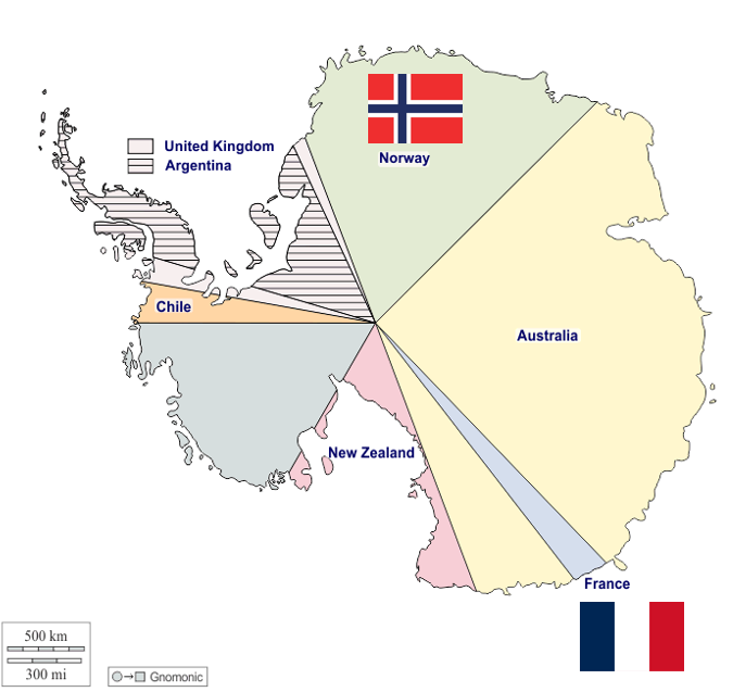 theiaincameron's tweet photo. Norway v France is the World Cup’s only group-stage match where both countries have Antarctic territorial claims named after women.

Norway has Queen Maud Land, named after Queen Maud of Norway. France claims Adélie Land, named after Adèle d’Urville.

Stay tuned for more cutting-edge, geography-based World Cup analysis.