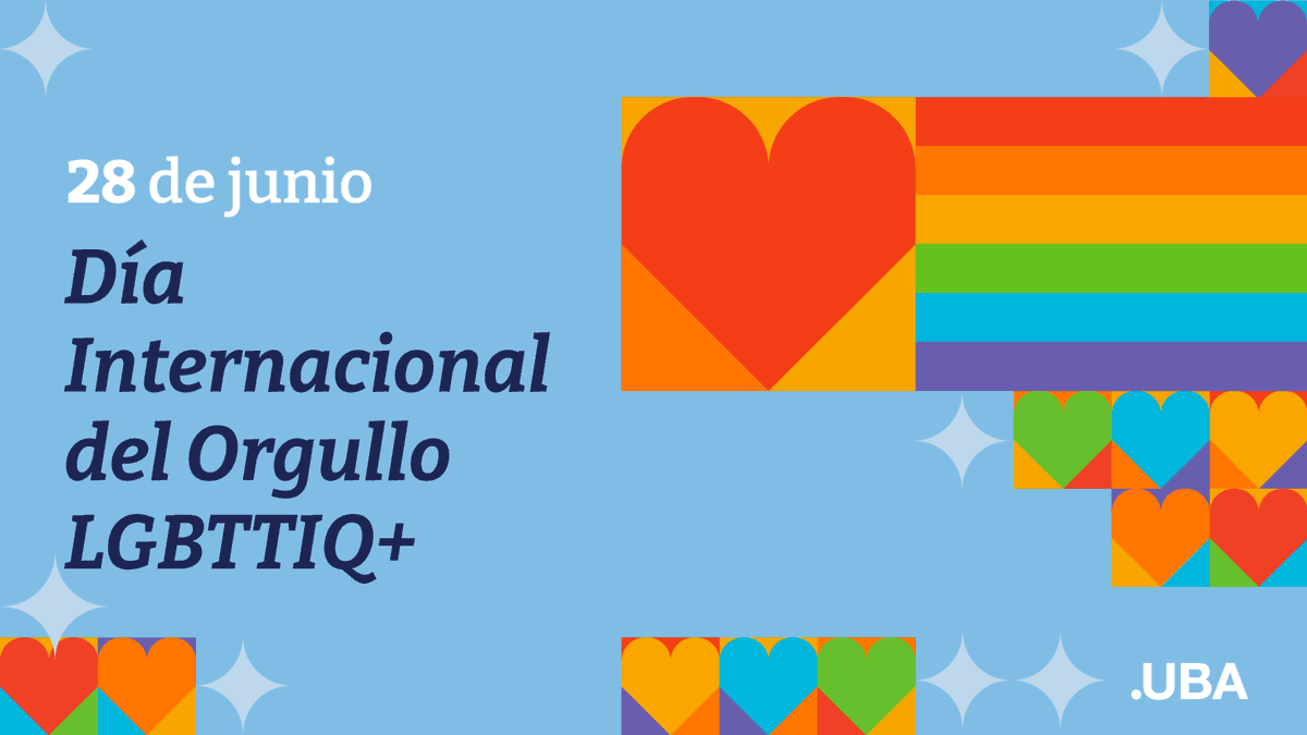 UBAonline's tweet photo. Día Internacional del Orgullo LGBTTIQ+ 🏳️‍🌈

En este día, la UBA renueva su compromiso con una Universidad que respete la diversidad, la libertad para decidir, el derecho a la identidad y el pleno acceso a todos los derechos que aseguren la inclusión. https://t.co/yXIX7MkKX5