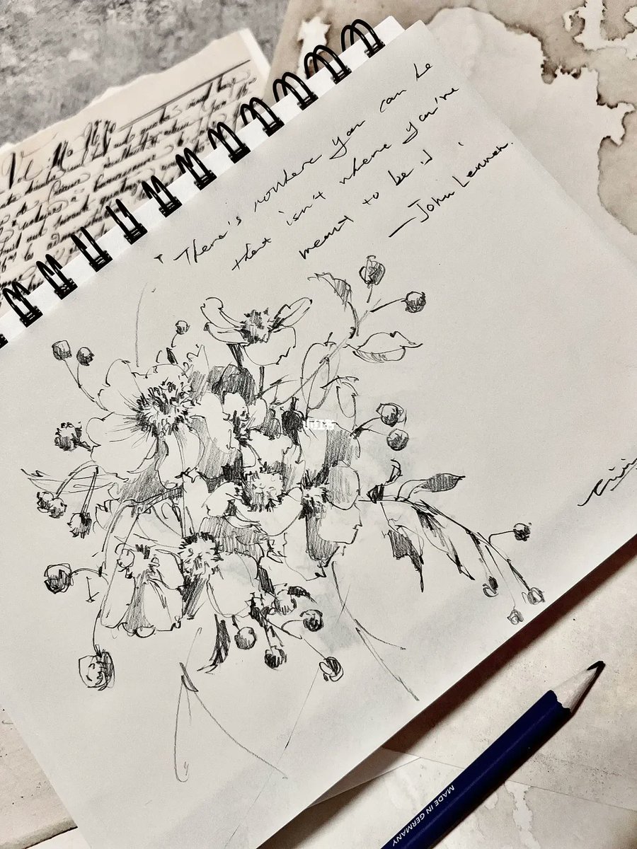 sooongkkaa's tweet photo. Want to pick up a new hobby Try sketching! No fancy tools needed—just a pen and paper, and you can capture tiny joys around you. Start today, your creativity’s waiting!， https://t.co/TMyfxWbnm9