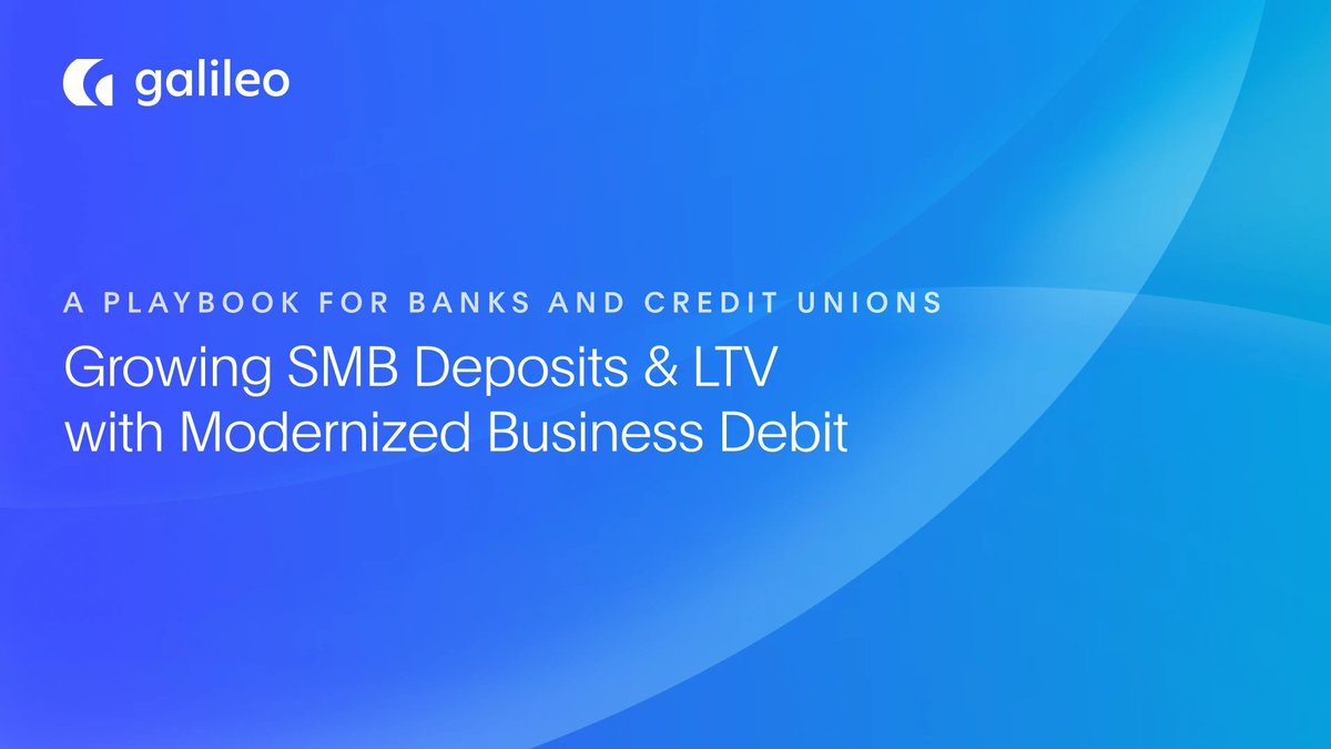 SoFiTechSol's tweet photo. SMBs are a major deposit growth opportunity for community banks and credit unions.

Modernized business debit can help FIs deepen those relationships with real-time account visibility, reliable debit processing, instant payments, digital wallet support and embedded payroll capabilities.

Read more on growing SMB deposits and customer lifetime value: https://t.co/Bgda3jY8I6 #BusinessBanking #SMB #DigitalBanking #Payments #Fintech