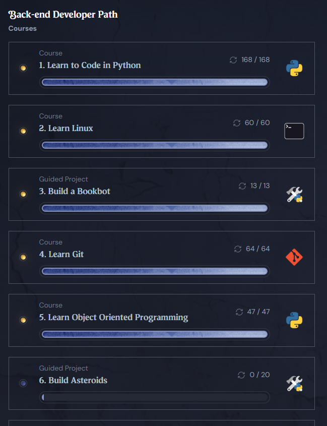 Chisom14Solomon's tweet photo. Good session on @bootdotdev 

Programming's actually starting to feel like fun

till tomorrow🫡 https://t.co/CB4POwkhQf