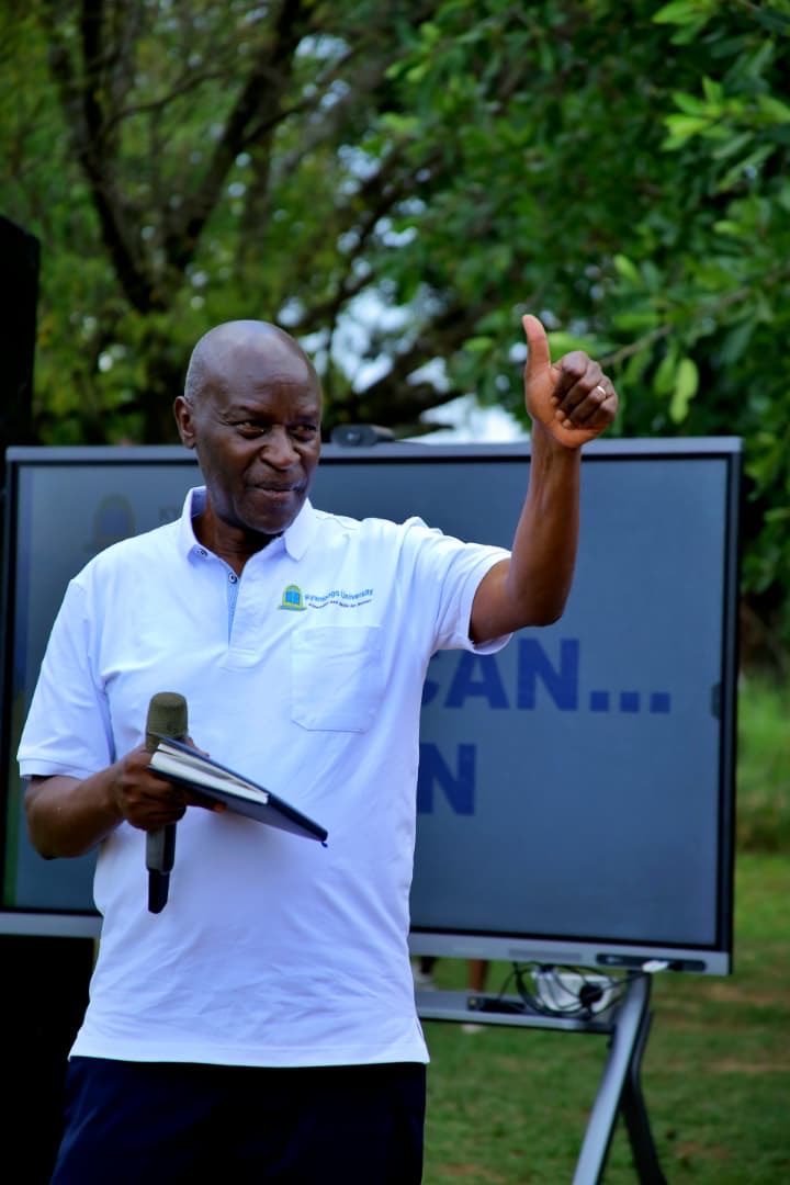 EliKatunguka's tweet photo. Today, @kyambogou Soroti campus, we hosted over 1000 girls from secondary schools in Eastern Uganda under the theme: STEM powering her to think, build and lead. This was intended to promote STEM programmes to female students in HSC. We had lady achievers in science and engineering share journey stories and the academic registrar’s admission office offered career guidance to what turned out to be both Arts and Science students. Wonderful occasion it was.