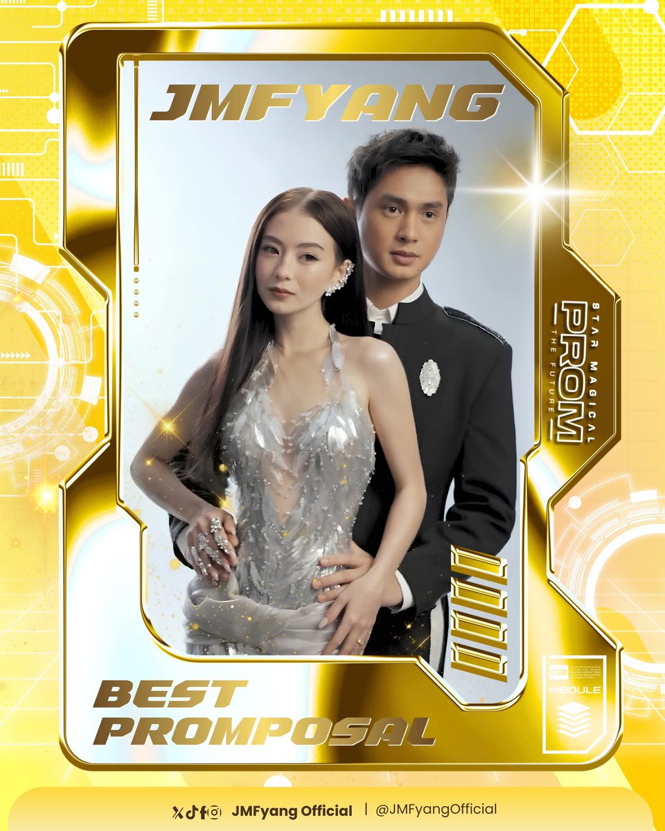 JMFyangOfficial's tweet photo. 🏆✨𝐌𝐈𝐒𝐒𝐈𝐎𝐍 𝐀𝐂𝐂𝐎𝐌𝐏𝐋𝐈𝐒𝐇𝐄𝐃! ✨🏆

𝗝𝗠𝗙𝘆𝗮𝗻𝗴 𝗶𝘀 𝗼𝗳𝗳𝗶𝗰𝗶𝗮𝗹𝗹𝘆 𝘁𝗵𝗲 𝘄𝗶𝗻𝗻𝗲𝗿 𝗼𝗳 𝘁𝗵𝗲  𝘽𝙀𝙎𝙏 𝙋𝙍𝙊𝙈𝙋𝙊𝙎𝘼𝙇 𝗮𝘁 𝗦𝘁𝗮𝗿 𝗠𝗮𝗴𝗶𝗰𝗮𝗹 𝗣𝗿𝗼𝗺 𝟮𝟬𝟮𝟲! 💛🎉

What an incredible achievement! This victory belongs to everyone who voted, supported, shared, stayed up, and believed in JMFyang every step of the way. Because of your unwavering love and dedication, we unlocked another unforgettable milestone together! 

From the bottom of our hearts, 𝗧𝗛𝗔𝗡𝗞 𝗬𝗢𝗨 for making this possible. Your efforts, time, and support turned this mission into a success, and we couldn't be prouder of this fandom! 💛

Congratulations, 𝑱𝑴𝑭𝒚𝒂𝒏𝒈! This is only the beginning—on to even greater victories together! 🥂👑

𝗝𝗠𝗙𝘆𝗮𝗻𝗴 𝗕𝗲𝘀𝘁𝗶𝗲𝘀 𝗮𝗻𝗱 𝗦𝗼𝗹𝗶𝗱𝘀, 𝗪𝗘 𝗗𝗜𝗗 𝗜𝗧!