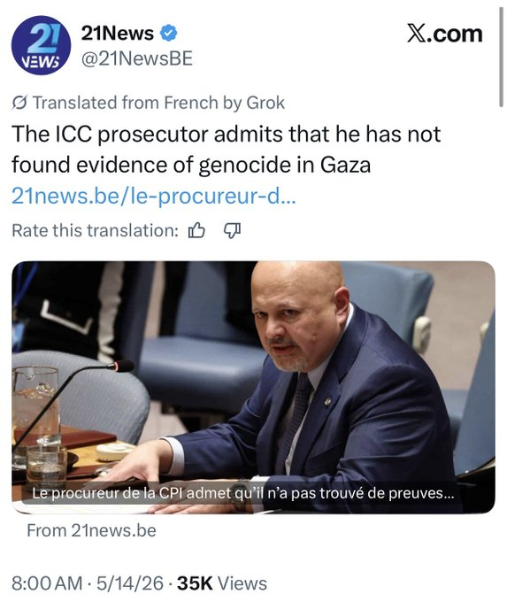 mallen20243's tweet photo. @piersmorgan Gee...too bad even the Israel-hating ICC recently destroyed the basic premise of all your pro Hamas propaganda. https://t.co/2n7Qs2tnWy