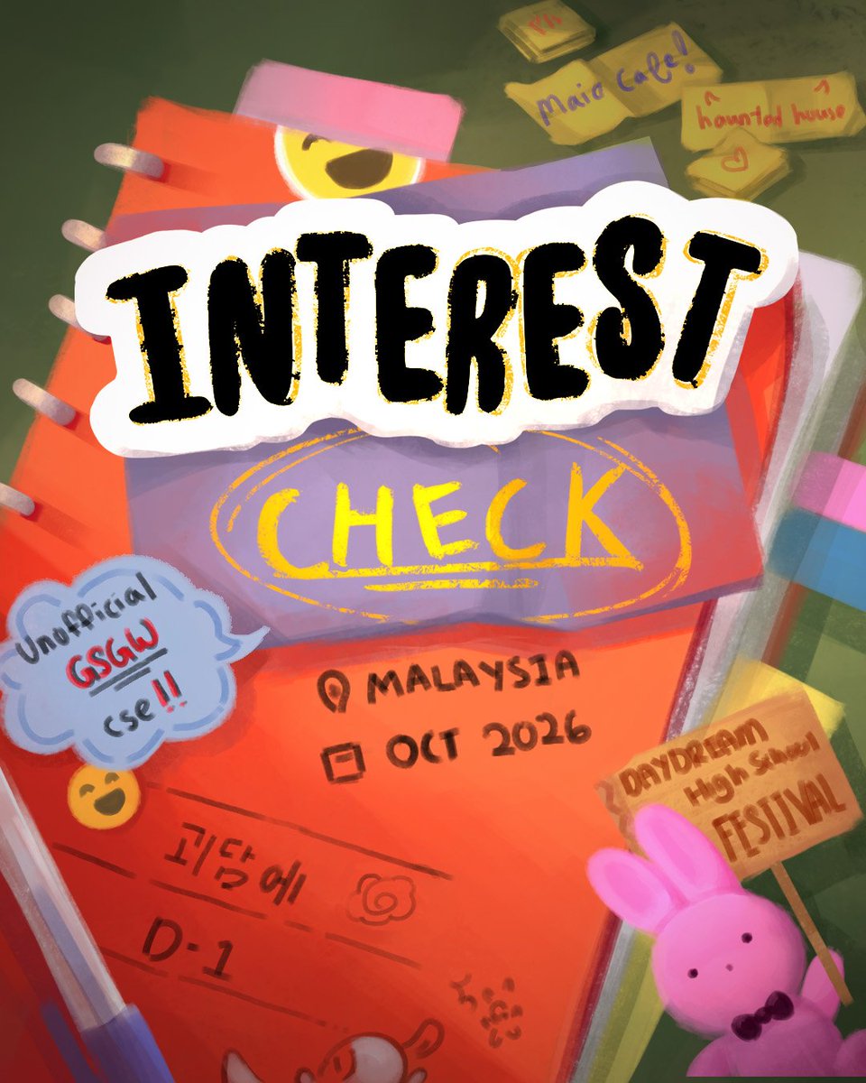 My_DaydreamInc's tweet photo. [INTEREST CHECK]

‼️ Link in Bio or Scan QR on the next slide ‼️

📺 We are excited to announce that we will be hosting a GSGW/GCDG cupsleeve event in KL, Malaysia!!

Interest check duration:
26th June - 3rd July

*More info on the event in the forms❗️

#GSGW #GCDG #과담출근 #cse https://t.co/wl95ZwKvVV