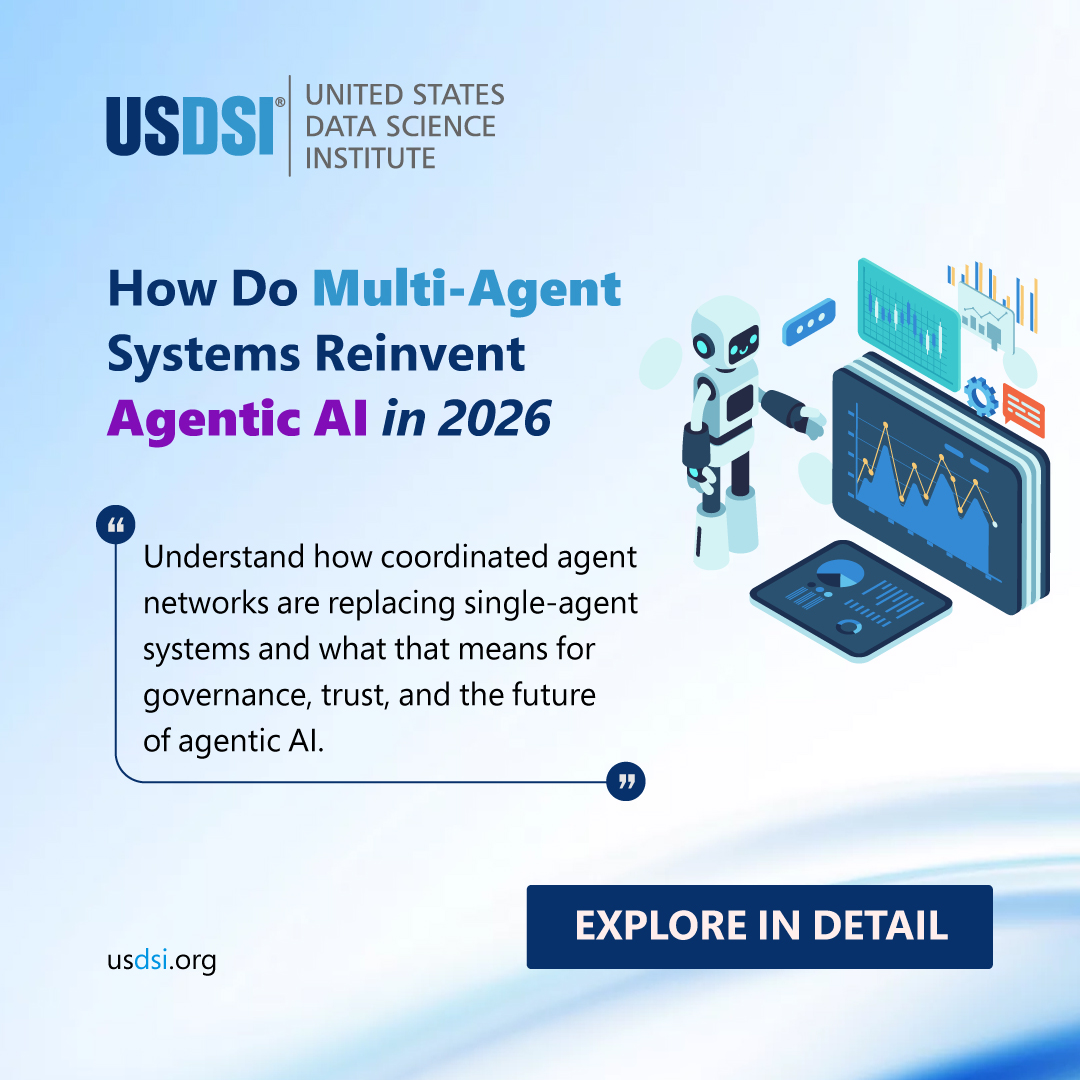 US_DSI's tweet photo. Multi-agent systems are redefining how AI operates at enterprise scale, shifting from isolated agents to coordinated networks that plan, collaborate, and govern across systems. Read now for full insights https://t.co/7LZpUBenNw

#AgenticAI #MultiAgentSystems #AI2026 #USDSI https://t.co/ZvRaIPME7J