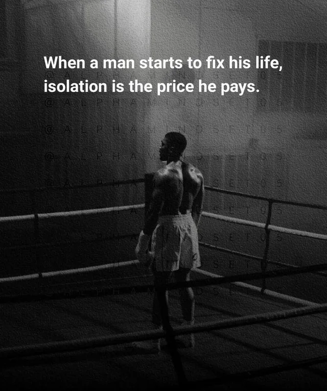 PureQuoteDaily's tweet photo. “Isolation is the price every man has to pay.” https://t.co/kcKWN2I6Ku