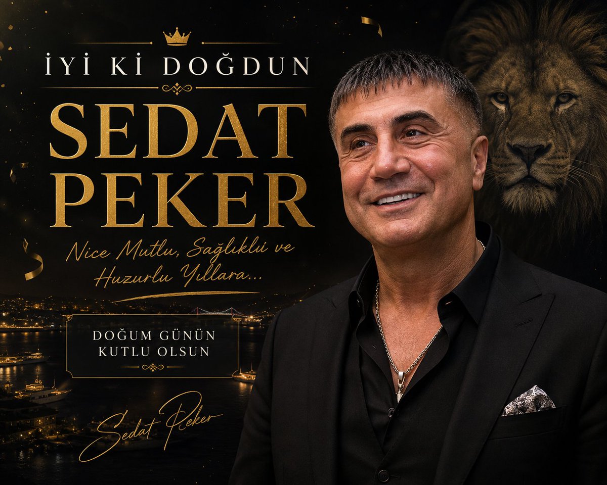 user276400's tweet photo. İyi ki doğdun @sedat_peker
Yeni yaşın sağlık huzur ve mutluluk getirsin. En büyük temennim, bu yeni yaşında çok sevdiğin vatanına kavuşman ve hasretinin son bulmasıdır. Doğum günün kutlu olsun
Reisim İnşallah bir gün benim Sesimide duyarsn @sedat_peker @hizirreis999 #RSP https://t.co/NytEFoQOB0