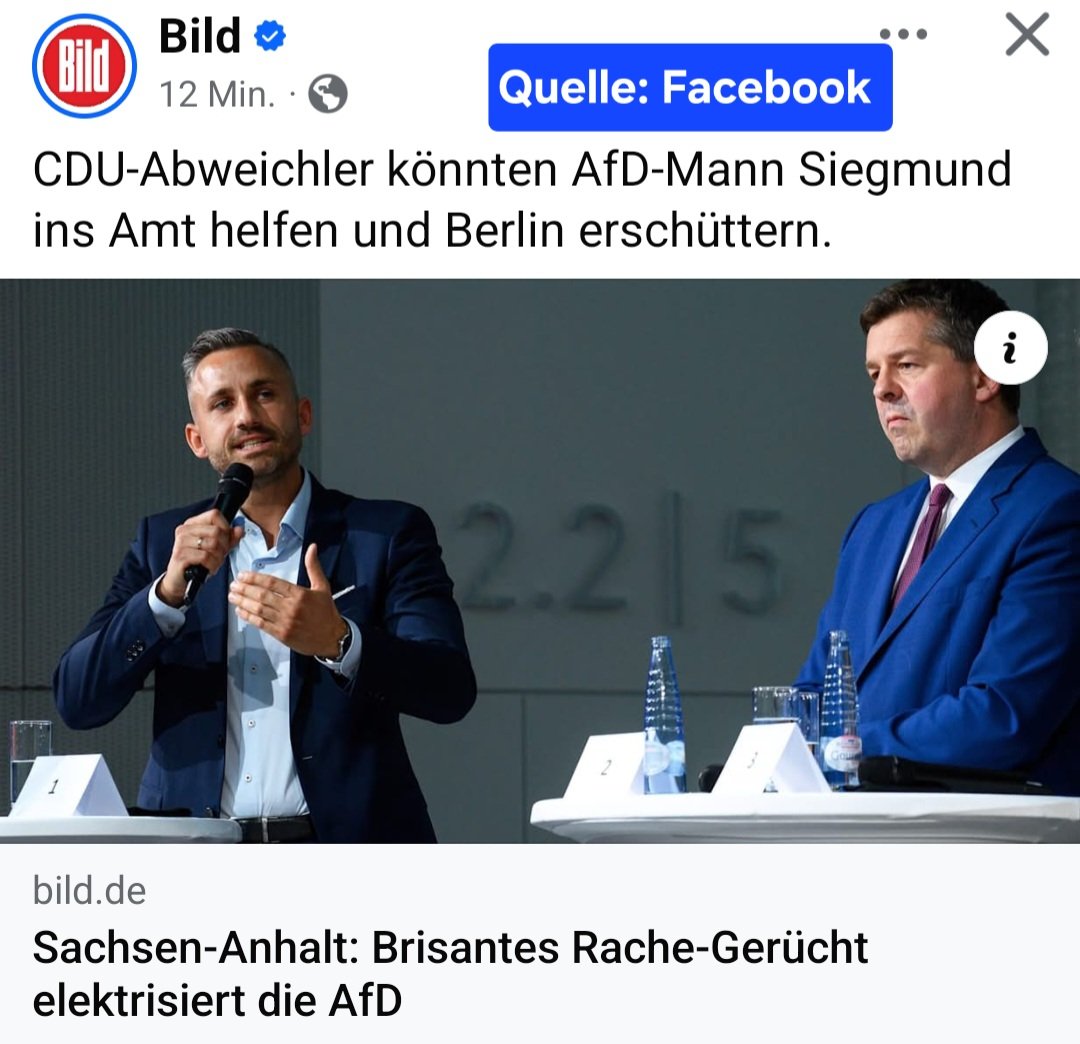 nikitheblogger's tweet photo. Liebe BILD: Ulrich Siegmund und die AfD holen die absolute Mehrheit in Sachsen-Anhalt! 💙
Sie werden nicht auf die CDU angewiesen sein... https://t.co/QE8MR852hC
