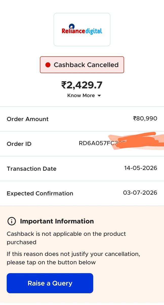Bluelouds's tweet photo. @Cashkarocom 
Jab cashback applicable hi nahi hai to track q koya 😒 https://t.co/pZJkYWvLlg