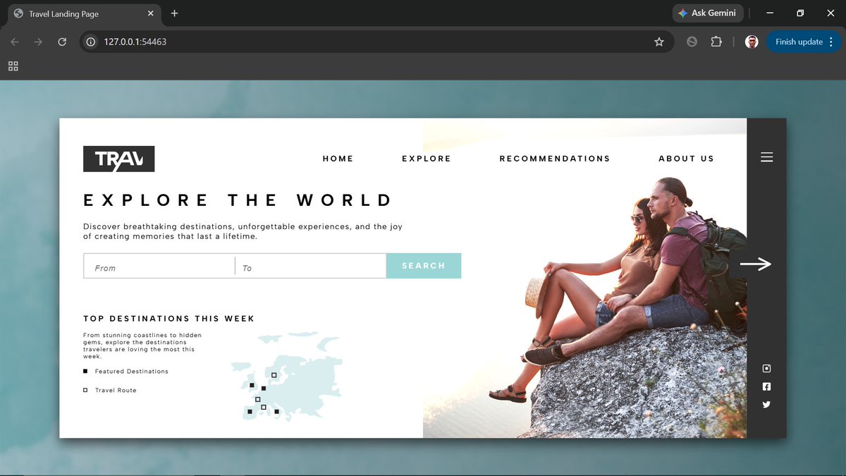 Banky_Vic1's tweet photo. I thought this UI would test my CSS ability.

Instead, it tested how I think about layouts. 😊

Day 27 of my #30DaysOfCode challenge.

This one took me two weeks to finish. 🧵👇
(View original —>rebuilds) https://t.co/PUJqXRy6f0