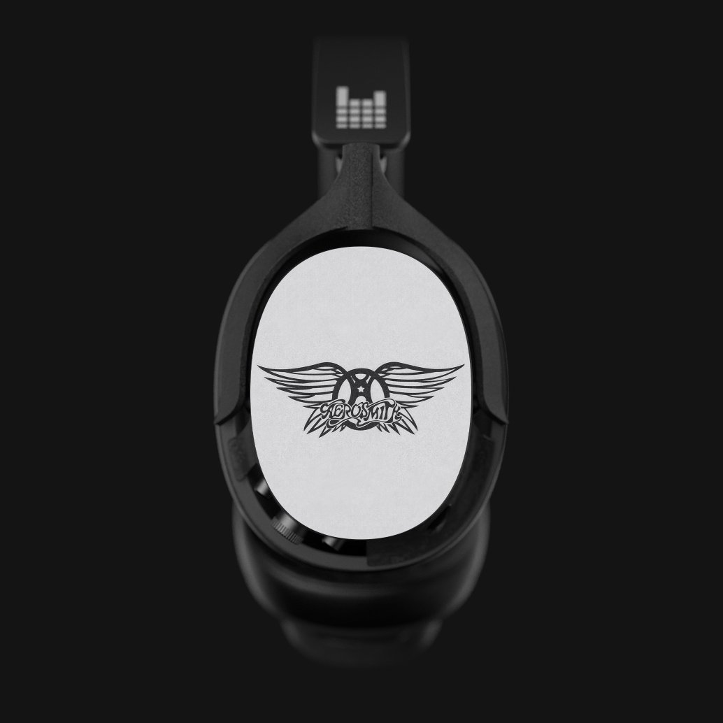 Aerosmith's tweet photo. Introducing the Aerosmith x @heavysaudio Artist Shells 🎧 Available now for the HEAVYS immersive-sound headphones 🤘 https://t.co/YmfxDoTmPd https://t.co/zIdCqiZirs