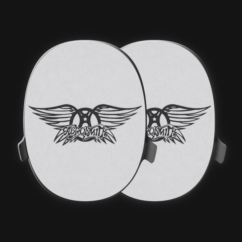 Aerosmith's tweet photo. Introducing the Aerosmith x @heavysaudio Artist Shells 🎧 Available now for the HEAVYS immersive-sound headphones 🤘 https://t.co/YmfxDoTmPd https://t.co/zIdCqiZirs