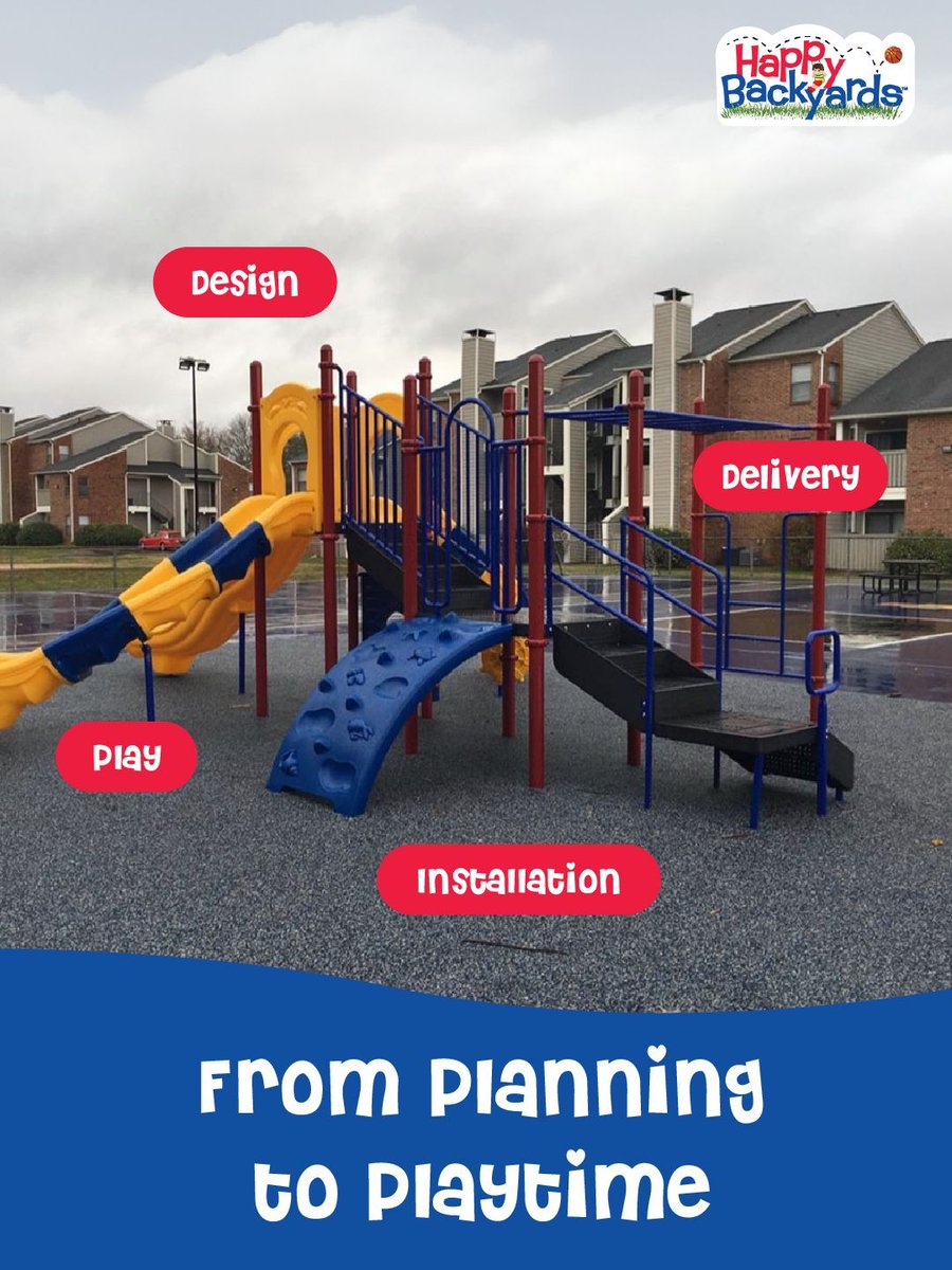 HappyBackyards's tweet photo. A new playground shouldn’t feel complicated.
Happy Backyards makes the process easy with turnkey installation services
We help schools, parks, and communities create playgrounds that are safe, durable, and built for years of fun.
Let’s bring your playground vision to life. https://t.co/CAMiYNrgru
