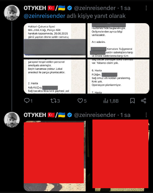 manidkgu's tweet photo. @zeinreisender Sen çok farklısın ya? Irak saldırıları sonrası yaralanan askerlerin görüntülerini, kimlik bilgilerini açık açık paylaşmadın mı? Senin de bahsettiğin adamdan pek farkın yok. https://t.co/qsNAL3fBu3