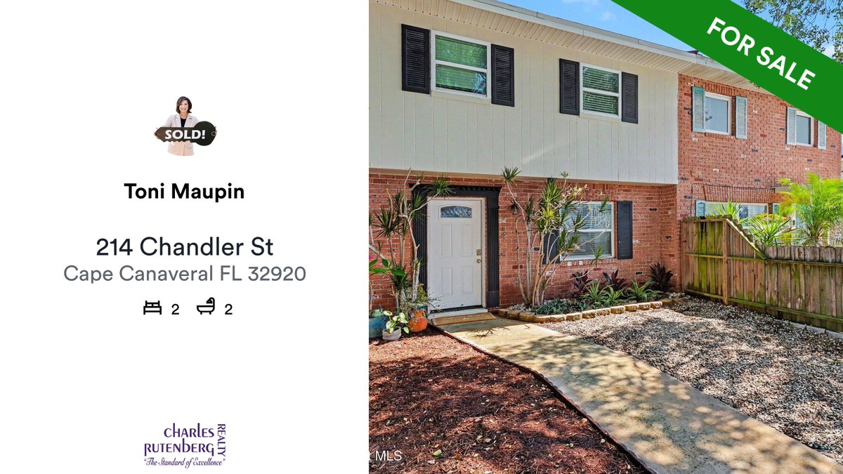TLMaupinRealtor's tweet photo. 🛌 2 🛀 2
📍 214 Chandler St, Cape Canaveral, FL, 32920

My latest listing on RateMyAgent.
Broker Associate 3163562
https://t.co/XWq62RmTLf

...
#ratemyagent #realestate #CHARLES_RUTENBERG_REALTY_ORLANDO https://t.co/YL6NqTQ3BC