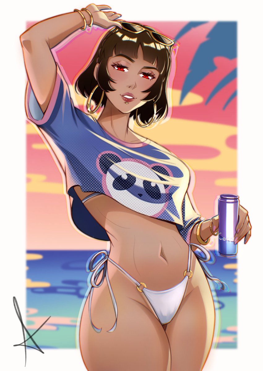 Red_draws_'s tweet photo. GTA VI Makoto Niijima🏖️ https://t.co/lxMQHKuzN1
